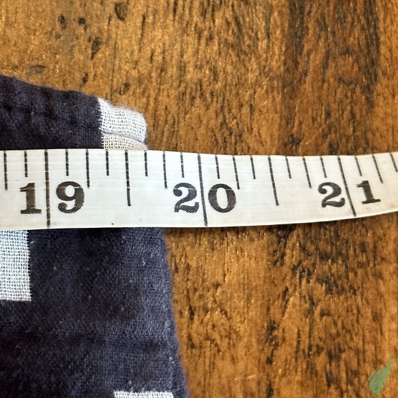 Harlyn | 100% Cotton Blue & White Tank, Tie Shoulder Straps & Back Button Detail - Picture 8 of 9